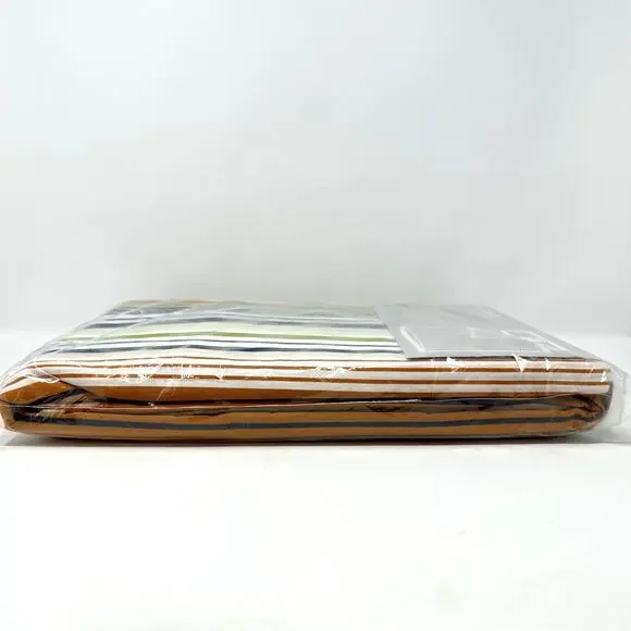 IKEA Tyra Rand King Duvet Cover + Pillowcases Striped 100% Cotton Maximalist New - Picture 9 of 11